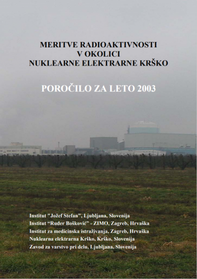 Izvješće o mjerenjima radioaktivnosti u okolini NEK-a, 2003.